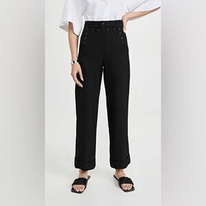 Tory Burch Moleskin Wide Leg Sailor Pants